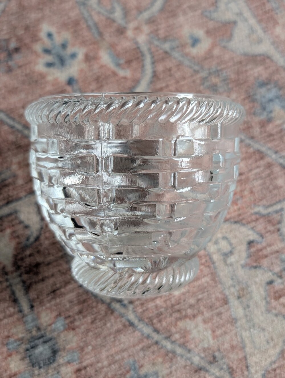 Vintage DePlome Lead Crystal Candle Holder